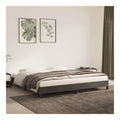 Bettgestell Bett mit Lattenrost Polsterbett Schlafzimmerbett Bettrahmen Schlafzimmermobel Samt Dunkelgrau 200x200 cm