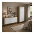 Schlafzimmer Set mit Sideboard & Kleiderschrank 2-teilig