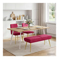 Doppellagige Weinrote Polsterbank 120 x 45 x 46 cm Samt, Vielseitige Sitzbank mit Stauraum, Elegant fur Wohnzimmer, Schlafzimmer, Flur, Esszimmer, Pflegeleichtes Polyester