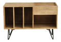 Miliboo Sideboard fur Schallplatten aus Mangoholz und Metall B 90 cm Boogie