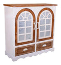 DECO Aparador de Madera Blanco 90x35x90
