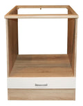 Herdumbauschrank Ailina in Sonoma-Eiche/wei - 60x90x60 (BxHxT)
