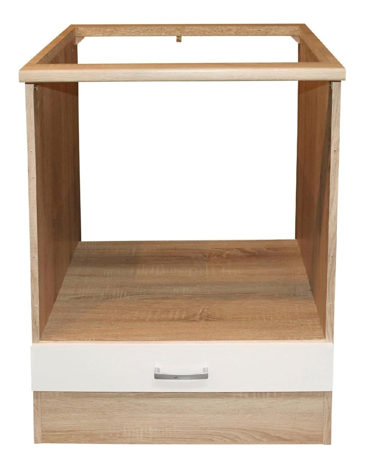 Herdumbauschrank Ailina in Sonoma-Eiche/wei - 60x90x60 (BxHxT)
