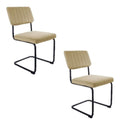 Leitmotiv 2 Freischwinger Design Velours Keen - Beige