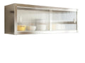 Hangeschrank Kuche, Halbtransparentes Acryl, Schiebetur