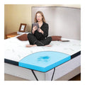 MKS Gel Topper 100x200 H3 Matratzentopper 7cm Memory Foam Bambusbezug