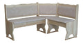 k koma Polster-Eckbank Massivkiefer, 100x100 cm, Unbehandelt/Beige, 1 Stuck