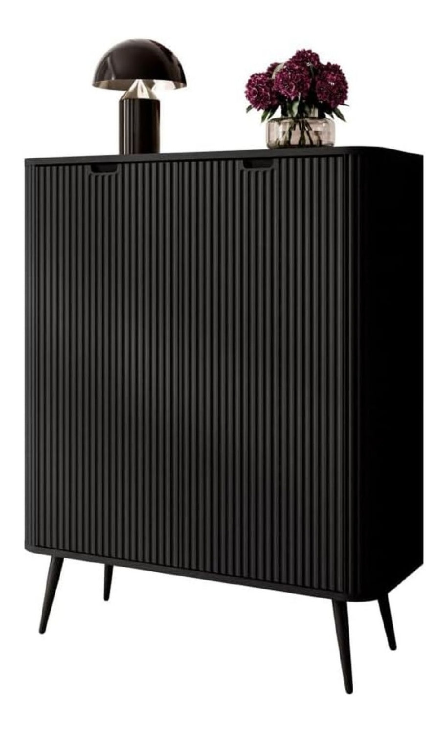 Hochkommode Zaira K104 Schwarz