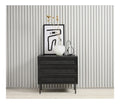 Kommode Pensacola (B/H/T: 80x75x40 cm) in schwarz - 80x75x40 (BxHxT)