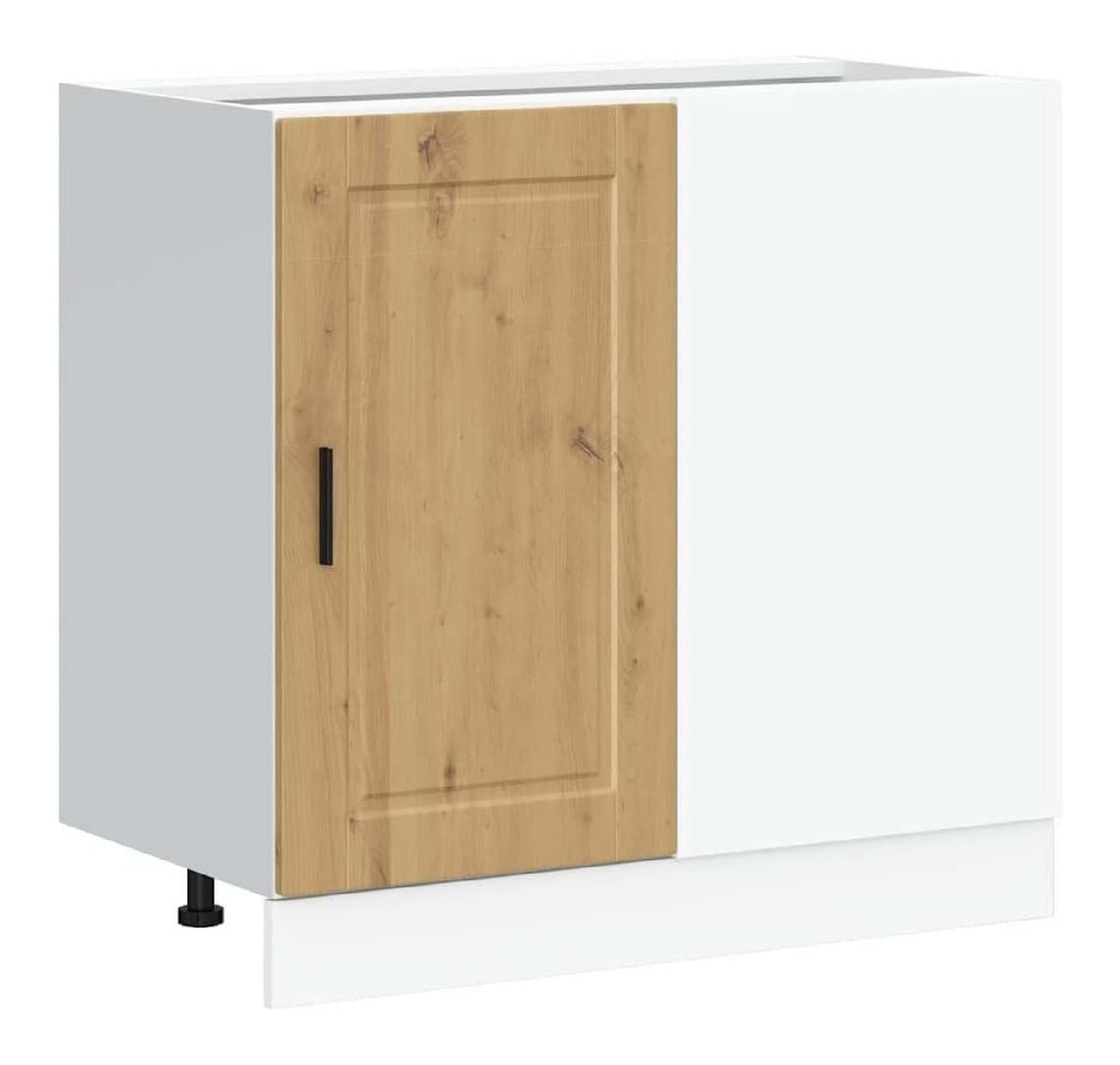 Kuchenunterschrank, Portos, Eiche, handgefertigt, Holz, 86 x 46 x 81,5 cm