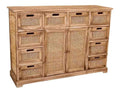 DECO Aparador de Madera marron 113x33x78,5 cm