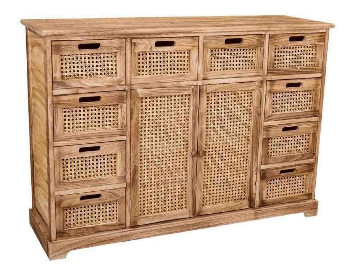 DECO Aparador de Madera marron 113x33x78,5 cm