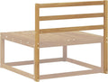 Hochwertige Rueckenlehnenmodul Weiss 79 x 4 x 73 cm Massivholz Akazie Robustes Akazienholz Rueckenmodul wetterbest?ndiges Sofa Upgrade vielseitige Sitzhilfe einfache Montage Variante 586