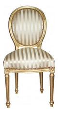Barock Esszimmer Stuhl Gold/Gold Mod2 / Rund - Mobel Interior Einrichtung