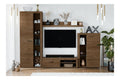 AXLIVING Spacoro Wohnwand Eiche Lefkas Wohnzimmerschrank 270 cm
