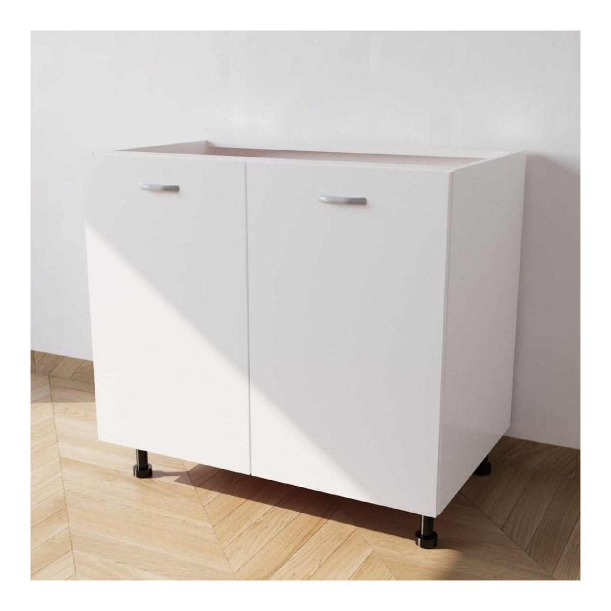 Calandrelli Spulenschrank B 90 T 55,5 H 72 cm Wei 2 Turen