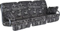 Hochwertige Hollywoodschaukel Auflage Comfort grau Schmetterling Variante 542