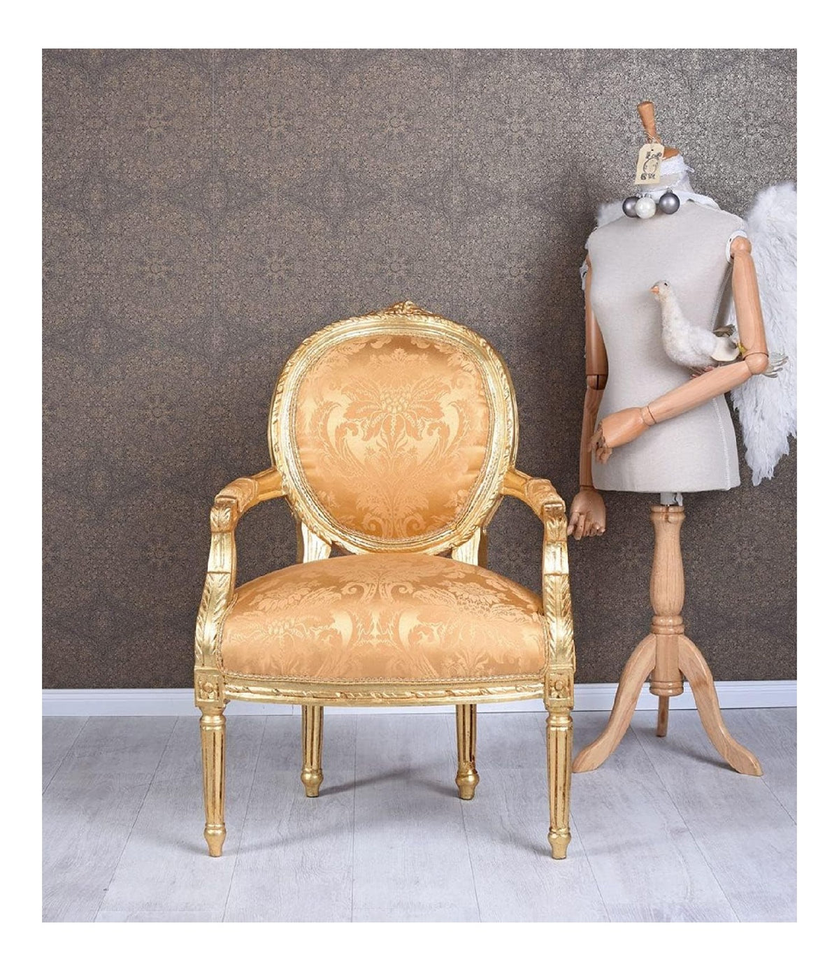 Koniglicher Medaillon Sessel Barockstil cat521a06 Palazzo Exklusiv