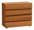 Wood Line Lovara Kommode 4 Schubladen Eiche Brandy