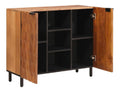 Anrichte Aufbewahrung Akazie, Braun, 90 x 33 x 75 cm