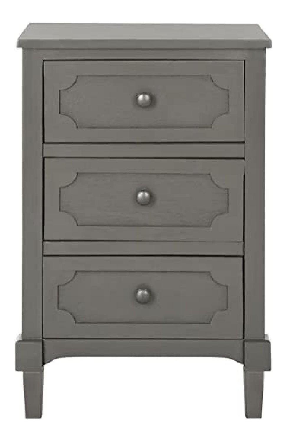 SAFAVIEH Zeitgenossisch Akzenttisch aus Holz, Grau, 34 X 43 X 66.04