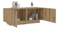 Nachttisch Artisan-Eiche 100x35x40 cm, Holzwerkstoff, moderner Bettseitenschrank mit Stauraum, pflegeleichtes Schlafzimmermobel