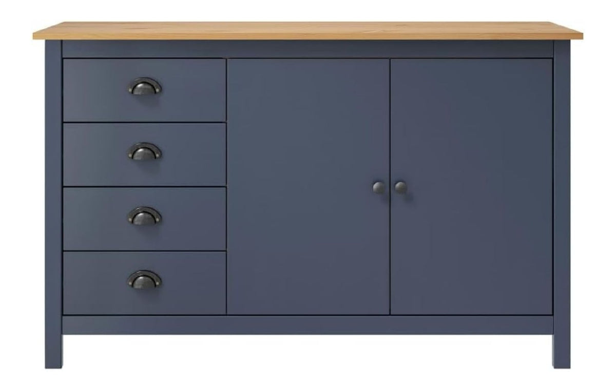 Anrichte aus massivem Kiefernholz, 130 x 40 x 80 cm