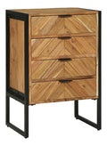 Sideboard 50 x 35 x 75 cm Massivholz Akazie