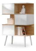 Komodee Sideboard Forio Wei /Eiche 70x35x102 cm