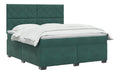Boxspringbett mit Matratze Dunkelgrun 140 x 190 cm Samt