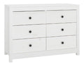 Beistellschrank, Sideboard mit viel Stauraum, Schrank fur Schlafzimmer Wohnzimmer Buro, Kommode Anrichte Telefonschrank, Wei Massivholz Kiefer