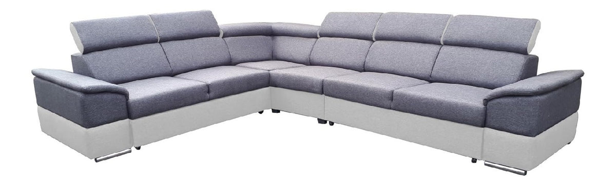 All4All Ecksofa mit Schlaffunktion Estrella - XXL Sofa mit Bettkasten - 334 cm x 264 cm - Schlafsofa - Wohnlandschaft L-Form - Gro - Gewebe - Farbe wahlbar - Seite Rechts 19