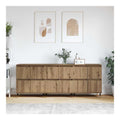 Aufbewahrungsschrank 3 pcs Artisan-Eiche 60 x 35 x 70 cm mit 4 Turen, Sideboard Cabinet fur Wohnzimmer oder Esszimmer, praktische Kitchen Storage Cabinets, modernes Kitchen Buffet Mobel