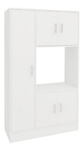Kuchenschrank Arno, 5 Turen, Wei , 90 x 32 x 150 cm