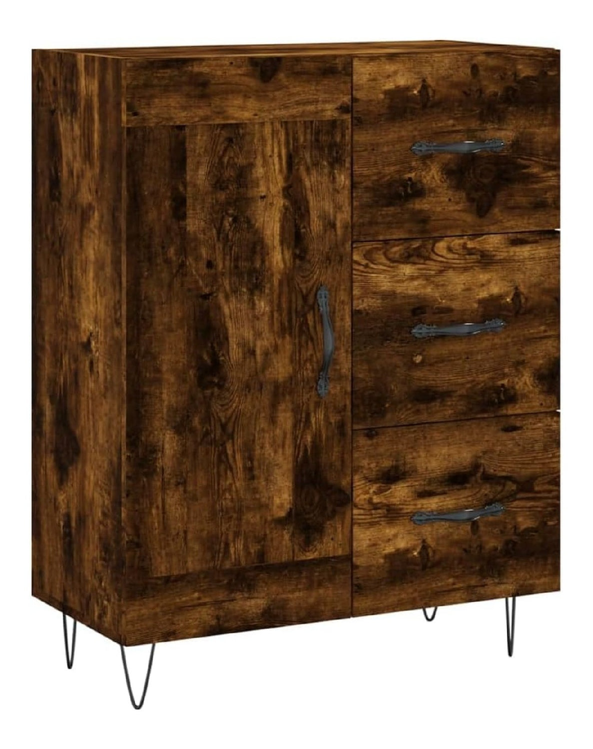 Buffet Bahut Kommode Schrank Aufbewahrungsschrank Organizer Kuche Wohnzimmer Wohnzimmer 69,5 x 34 x 90 cm Holz Braun 02_0031037