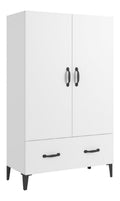 Highboard Sideboard Kommode Schrank Anrichte Beistellschrank Mehrzweckschrank Standschrank Wohnzimmer Wei 70x31x115cm Holzwerkstoff