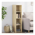 Hochwertiges Sideboard Sonoma-Eiche 30x41x124 cm Holzwerkstoff modernes Design vielseitiger Stauraum