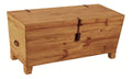 Truhe Mexico Mobel 114x53x53 cm Landhausstil Massivholz Pinie Honig