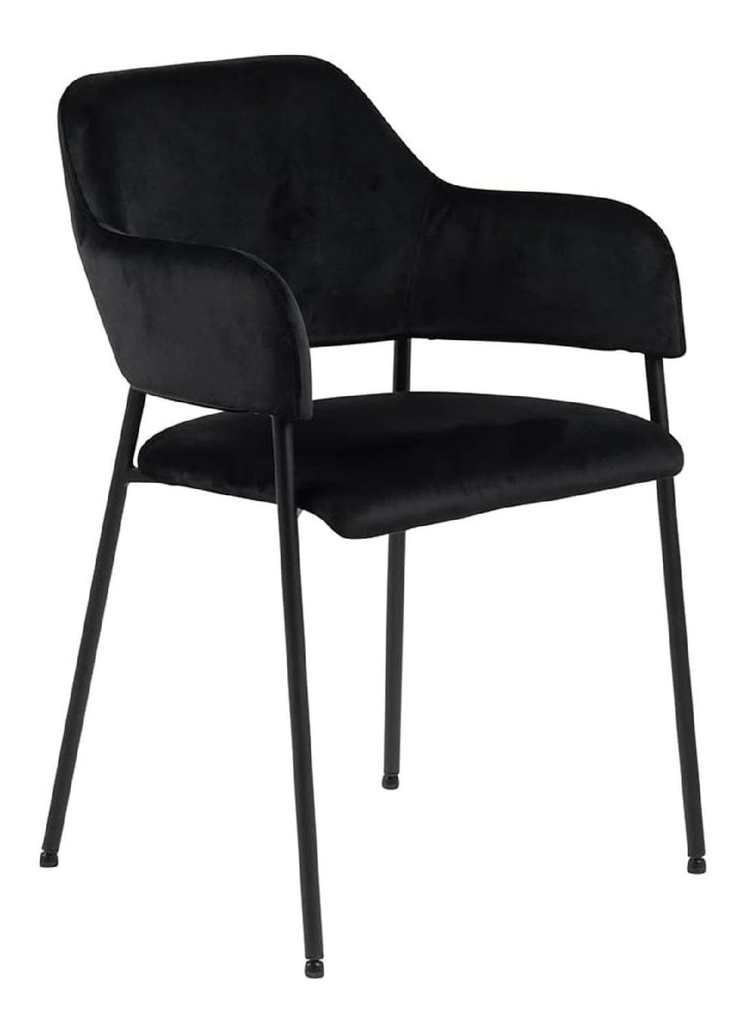 Smuk Samt Esszimmerstuhl Finn, Schwarz, Stuhle, Mobel