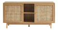 BAITA Sideboard Helena Eiche und Korbgeflecht 150 cm