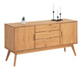 Sideboard Tivoli skandinavischen Design gebeizt - Kommode aus Kiefer Massivholz, mit 2 Turen und 3 Schubladen, Buffetschrank Geschirrschrank