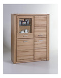 Highboard Fronten Kernbuche massiv geolt, Korpus Teilmassiv