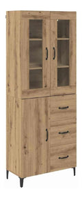 Highboard Artisan-Eiche 69,5x34x180 cm Wand Schrank 2-Teilig