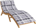 Hochwertige Lounger Kissen grau 180 x 60 x 4 cm Oxford und Terrasse rechteckiges Sonnenliegekissen gemuetliche Polster geeignet f¨¹r entspannte Stunden draussen Variante 167