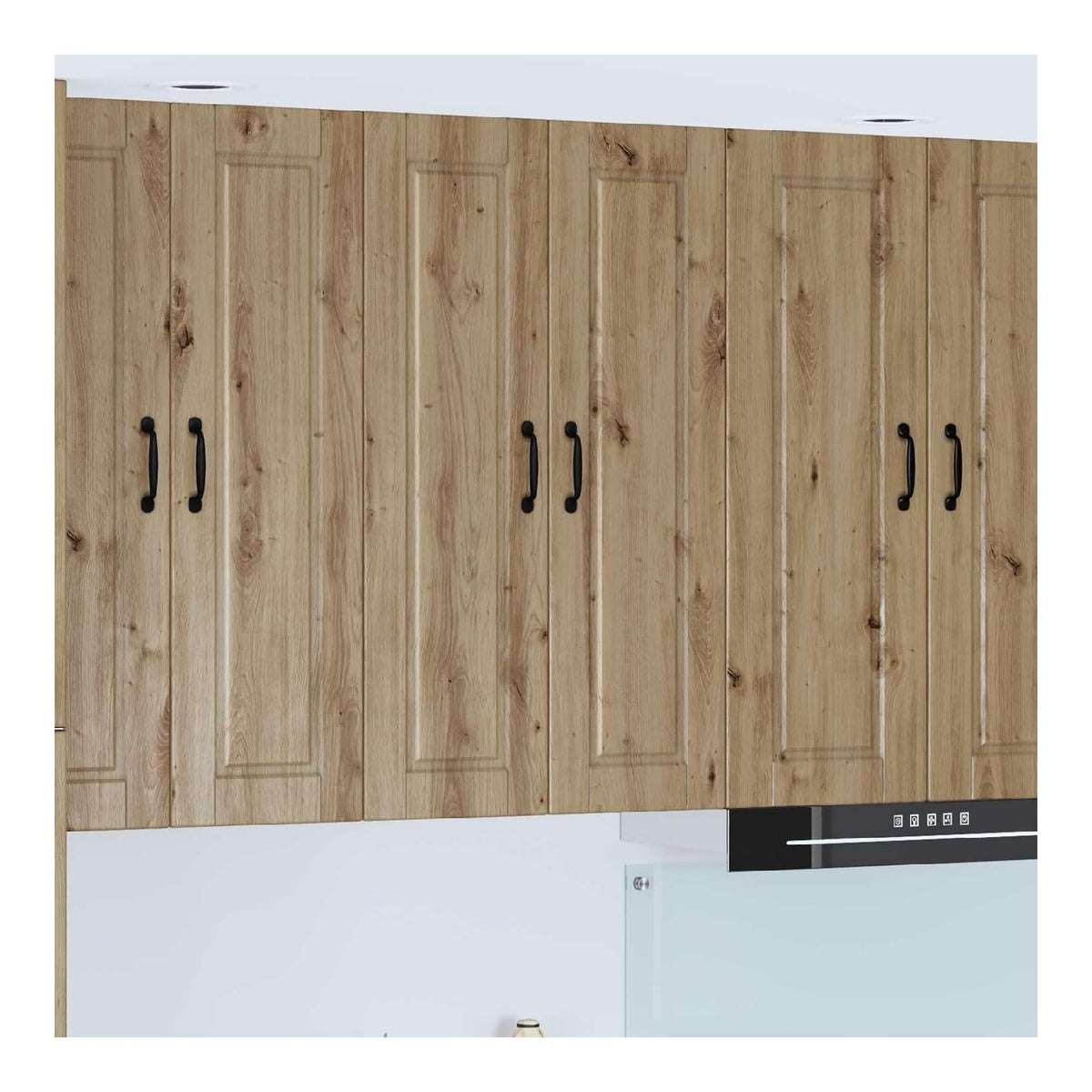 Kuchenschrank Artisan-Eiche 60x31x100 cm, Holzwerkstoff, Langlebiger Wandschrank mit 3 Regalen, Moderne Kuchenmobel fur Innenbereich, freistehend