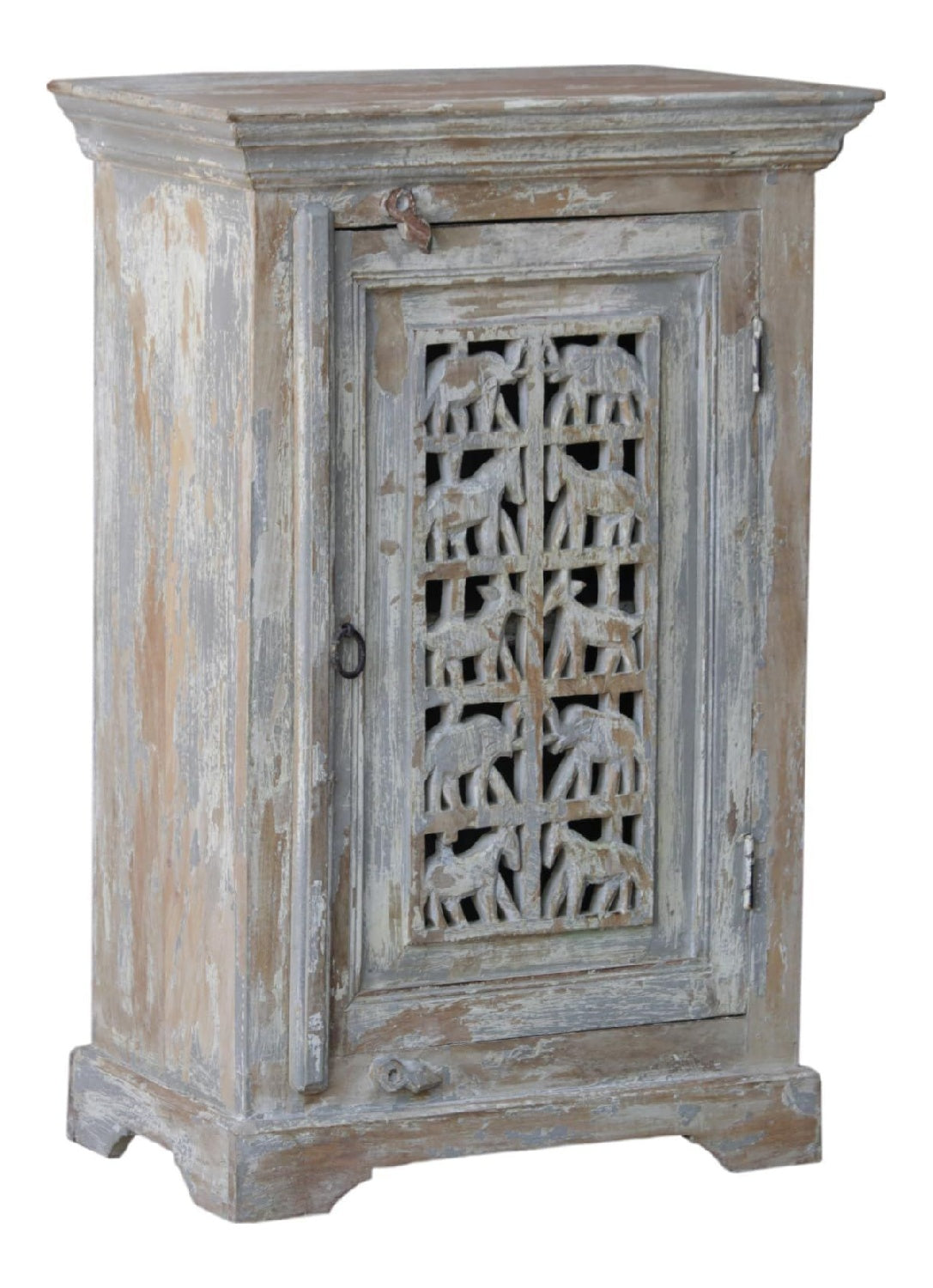 Vintage Beistellschrank, Kommode, Nachttischschrank, Holz, Modell S13