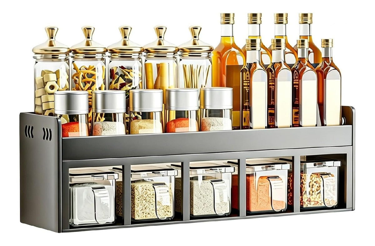 Edelstahl Kuchenhangeschrank mit 5 Schubladen, Kleine Wandschrank