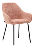 Kick Collection Esszimmerstuhl Odin - Rosa - Modern und Hochwertig - Chenille stof en Metall - Erhaltlich in vielen Farben