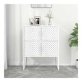 Haushaltsartikel, Highboard wei , 80 x 35 x 100 cm, Stahl, Anzugmobel