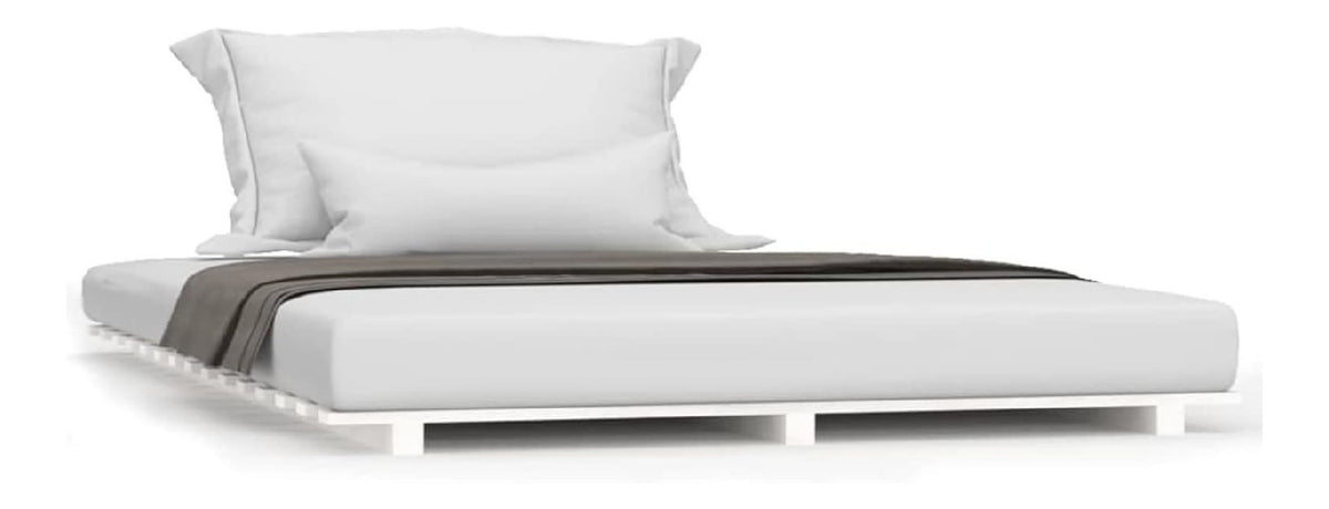 Massivholzbett Bettgestell Bett Holzbett Bettrahmen Gastebett Lattenrost Schlafzimmerbett Schlafzimmermobel Jugendbett Seniorenbett Rahmenbettgestell 140 x 190 cm (B x L) Massives Kiefernholz